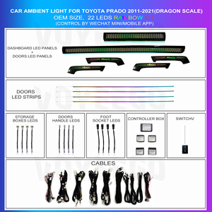 ไฟสร้างบรรยากาศรถยนต์ Voyeego ไฟภายในรถ2011 2021ไฟสร้างบรรยากาศ - Product Image 3