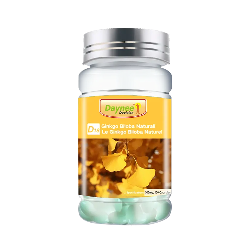 OEM Ginkgo Biloba foglie di estratto capsule integratore alimentare intero con Superfood per donne uomini e bambini