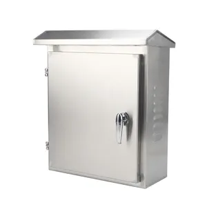 صندوق توزيع خارجي معدني مقاوم للماء IP66 تصميم خاص صندوق من الفولاذ المقاوم للصدأ
