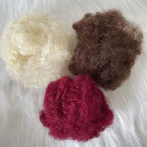 <span class=keywords><strong>Miss</strong></span> Lily Tresses Afro Kinky Bouclées 8 Pouces Noires Brésiliennes Remy Cheveux Humains Permanents Dreadlocks Crochet Bulk Hair 50g En Stock - Product Image 2