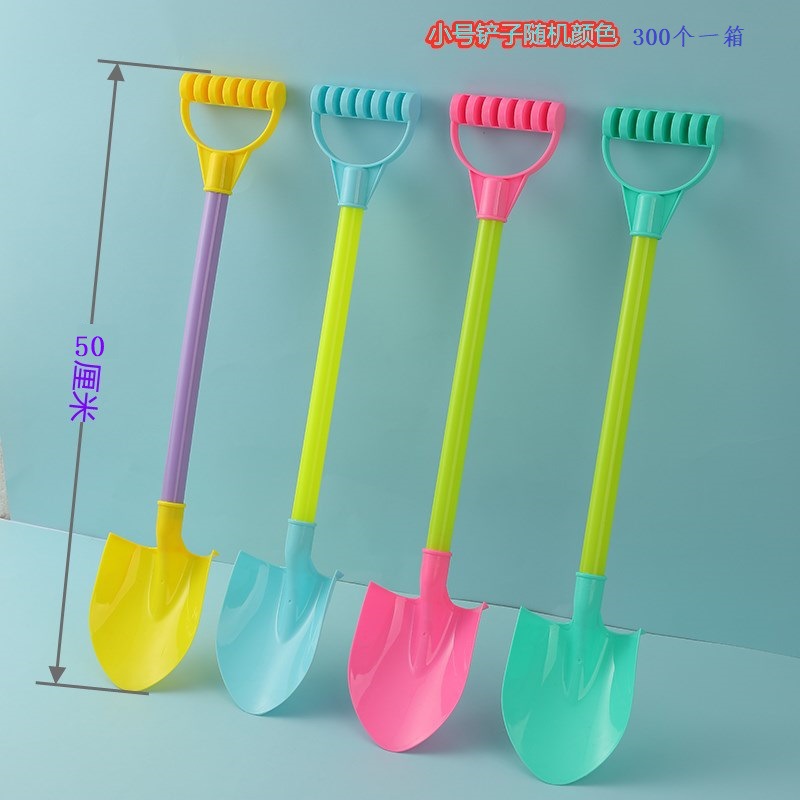 Playing with snow shovels