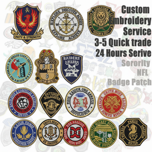3D Custom Embroidered Logo <strong>Patches</strong> With Puff Embroidery Adhesive Iron-On Heat Transfer Badges For Clothes Hats &amp; Bags - Product Image 3