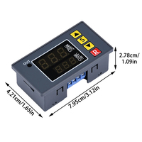 Relais temporisé numérique T3231 110V-220V 12V/24V avec affichage LED, interrupteur de contrôle de minuterie cyclique, relais de temporisation réglable, interrupteur de temporisation
