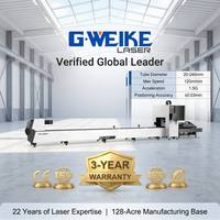 GWEIKE LF6024T2 Máquina de corte láser de fibra CNC de 3kW para tuberías y tubos sin residuos, de 6m de longitud con tres mandriles