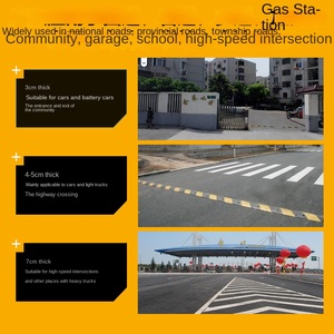 Pare-chocs <span class=keywords><strong>de</strong></span> vitesse personnalisable en caoutchouc-plastique jaune et noir, durable, pour le calme routier résidentiel et les parkings <span class=keywords><strong>de</strong></span> bureaux - Product Image 5