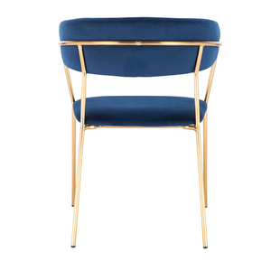 Chaises en fonte pour centenaire brun foncé avec dossier incurvé Chaise de salle à manger Angel Line en porte-à-faux <span class=keywords><strong>Bo</strong></span> <span class=keywords><strong>Concept</strong></span> rose blush noir - Product Image 4