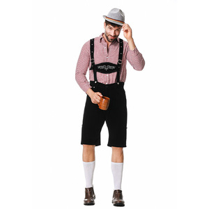 Nuovo tedesco abito birra uomo Top, cappello, <span class=keywords><strong>tuta</strong></span> e <span class=keywords><strong>pantaloni</strong></span> tre pezzi di abbigliamento per l'esportazione in Europa America - Product Image 4