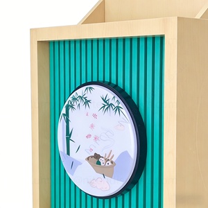 Mostrador de Exhibición Moderno de Madera para Tiendas Minoristas, Mueble de Recepción Personalizado, Puesto de Caja para Boutique - Product Image 4