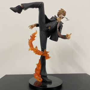 Figura de Acción de Anime Vinsmoke Sanji en Pose de Patada Alta, Modelo de PVC con Efecto de Llama para Venta Minorista Transfronteriza, Decoración del Hogar, Regalo - Product Image 4