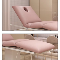 Table de massage luxueuse lit de traitement réglable pour salon de beauté table de lit faciale électrique meubles de coiffure