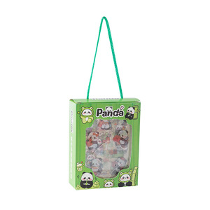 Set de Pegatinas Acrílicas de Panda en Caja de Regalo, Recompensas para Niños y Estudiantes, PVC Duradero con Laminado Brillante - Product Image 4