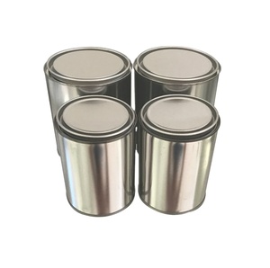 Vente directe d'usine, boîte en étain antirouille de 1 L avec couvercles, logos personnalisés, boîtes vides pour peinture - Product Image 4