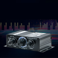 Mini amplificateur de puissance pour voiture 12V, amplificateur audio stéréo portable pour véhicule 20-20KHZ HIFI