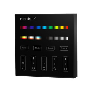 Miboxer 2,4 GHz 4-Zone 9 Dynamic Mode Panel Remote (RGB + CCT)-B4 Touch Dimmer Panel Controller - Product Image 2