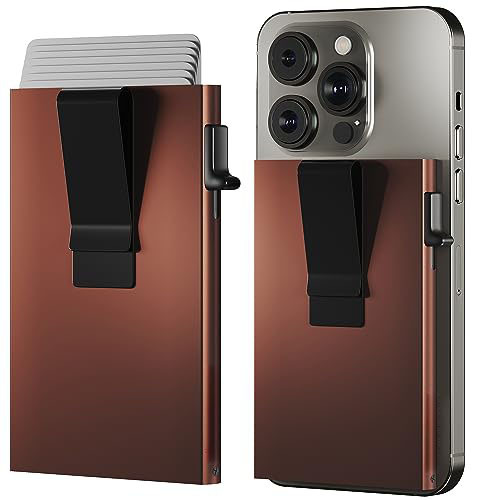 Magnetic Minimalist Appl Magsafe Wallet Pop up Credit Card Holder with Cash Clip