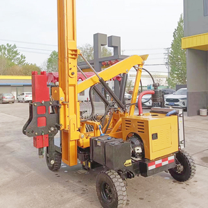 Machine de piquage de poteaux de garde-corps à démarrage électrique, pratique pour la construction routière - Product Image 4