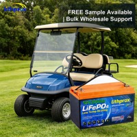 Batterie LiFePO4 à décharge profonde pour voiturette de golf 12,8V 300AH Grade A 6000+ cycles BMS intelligent RS485 Prise Anderson CE RoHS IP67 OEM ODM