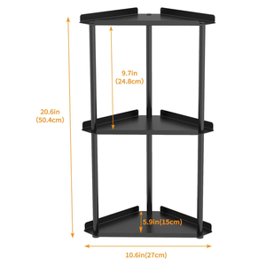 Organizador de Baño Triangular de 2 Niveles, Moderno y Minimalista, para Encimera de Baño, Maquillaje, Cocina, Esquina del Baño, Almacenamiento - Product Image 3