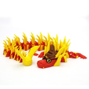 <span class=keywords><strong>Drago</strong></span> Flessibile Stampato in 3D Vashine, Giocattolo Sensoriale Articolato con Accessori da Mago, <span class=keywords><strong>Drago</strong></span> Antistress per Appassionati di Magia - Product Image 3