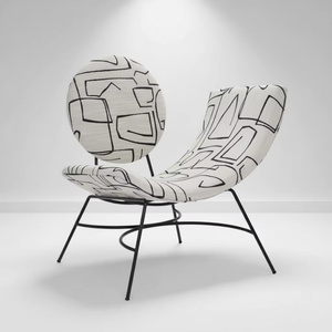 Silla de Comedor y Salón de Diseño Nórdico Moderno Minimalista, de Terciopelo, Forma de Media Luna, para Terraza de Bungalow y Sala de Espera de Salón de Belleza de Alta Gama - Product Image 1