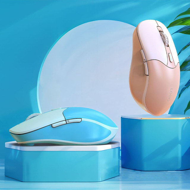 Rechargeable Wireless Mouse 2.4G+BT5.0 Dual Mode RGB Gaming Mouse Ergonomic Mouse 4 DPI Option With Rechargeable USB Cable