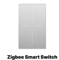 Interrupteur mural intelligent Zigbee à détection de présence, contrôle par application, en verre (nécessite une passerelle sans fil) – Version américaine