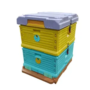 Großhandelspreis 3-Schichten Langstroth Bienenstock Thermoschachtel für Bienen-Kunststoff-Bienenstock