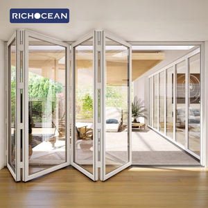 RICHOCEAN Foshan - Puertas Plegables de Aluminio con Persianas, Fabricante, Precio Económico, Puerta Corredera de Acordeón, Puerta Exterior - Product Image 1