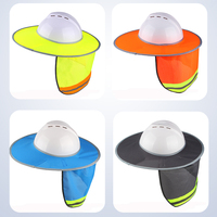 Casque de sécurité rechargeable avec ventilateur pour la protection solaire et l'ombrage sur chantier