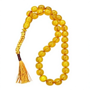 Perles rondes en résine faites à la main, écologiques et personnalisées, Tasbeeh, perles de prière musulmanes, Misbaha, chapelet islamique, AZ ENTERPRISES Uttar Pradesh - Product Image 1