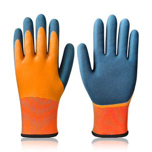 Invierno engrosado nitrilo látex recubierto antideslizante resistente al desgaste invierno impermeable para hombres guante de almacenamiento en frío para trabajo al aire libre - Product Image 1