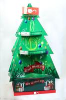Soporte de exhibición de cartón de árbol de Navidad para Candy Chocolate para escaparates y exhibiciones minoristas
