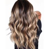 Extension de cheveux naturels remy européens personnalisés, mèches en couleur claire