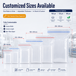 Bolsas de Polietileno Transparentes con Cierre Hermético al por Mayor para Joyería, Cosméticos, Ferretería, Alimentos, Leche, Alimentos para Mascotas, Soluciones de Empaque y Almacenamiento - Product Image 3