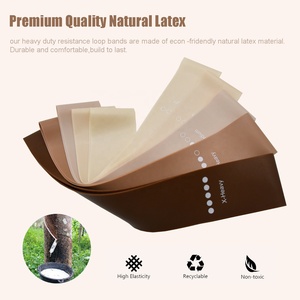 Set di 5 Fasce Elastiche in Latex con Logo Personalizzato, Bande per Yoga, Stretching e Fitness, per Allenamento in Palestra e a Casa - Product Image 3