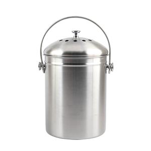 Cubo de compost de cocina de acero inoxidable, capacidad de 1,3 galones con filtros de carbón - Product Image 2