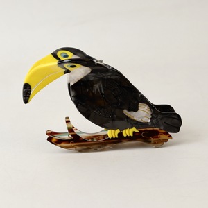 Pasador de Pelo con Clip de Acetato <span class=keywords><strong>Serie</strong></span> Pájaros para Mujer, Accesorios para el Cabello Hechos a Mano, Casuales, de Gran Tamaño - Product Image 4