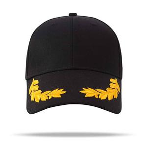 Gorra de Béisbol Personalizada al por Mayor de Algodón Puro con Bordado de Logotipo y Diseño de Espiga de Trigo - Product Image 3