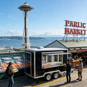 Remolque de Comida Estándar Australiano para Hamburguesas, Papas Fritas y Kebab, Carrito de Hot Dogs UNCLE <span class=keywords><strong>FRANKS</strong></span>, Camión de Comida Usado para Vendedores en EE. UU. - Product Image 2