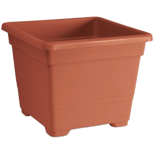 Vase carré 27x27x21h Outil de tournage artisanal Pièce décorative fonctionnelle - Product Image 1