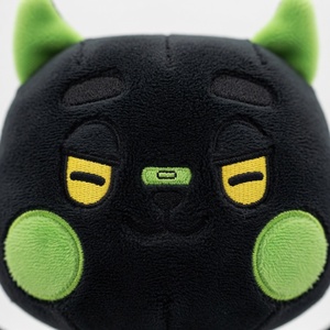 OEM ODM Bat Cat Plush Keychain Bag Pendant Low Moq Promotional Custom Soft Short-pile Plush Fabric Keyring <strong>Monster</strong> - Product Image 5
