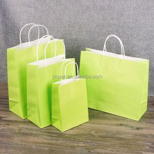 Bolsas de Compra de Papel Kraft Negro Multicolor Biodegradables y Ecológicas con Asas Retorcidas Impresas Personalizadas para Uso en Supermercados - Product Image 3