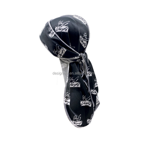 <span class=keywords><strong>Turbante</strong></span> Personalizado de Satén Sedoso Brillante con Logotipo Personalizado, Durag Personalizado para Hombres y Mujeres - Product Image 4