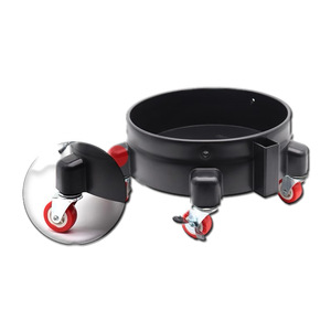 Chariot à roulettes robuste avec roues verrouillables - 360 °   Chariot pivotant pour seaux de lavage de <span class=keywords><strong>voiture</strong></span> de 2,5 à 5 gallons - Product Image 2