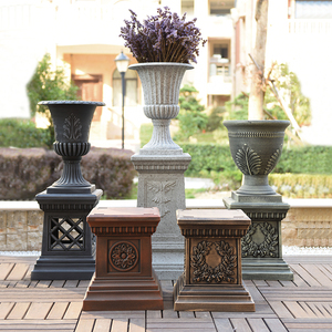Style romain extérieur jardin pp <span class=keywords><strong>colonne</strong></span> en plastique pour <span class=keywords><strong>pot</strong></span> <span class=keywords><strong>de</strong></span> <span class=keywords><strong>fleur</strong></span> - Product Image 2