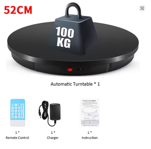 Espositore Rotante Elettrico a 360° da 52cm °   Piattaforma Girevole Telecomandabile per Fotografia, Riprese Video ed Esposizioni - Product Image 3