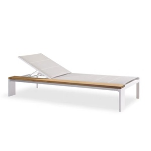 Chaises longues d'extérieur en aluminium pour hôtels et resorts, chaises longues de piscine, chaises longues d'extérieur en teck pour resorts - Product Image 5