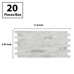 Jeedeson graffio e resistente all'acqua mosaico <span class=keywords><strong>per</strong></span> la decorazione della parete a prova di olio <span class=keywords><strong>per</strong></span> la casa e resistente da <span class=keywords><strong>cucina</strong></span> - Product Image 5