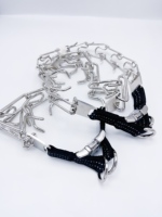 Doe accessoires pour chiens de compagnie mode réglable haute qualité en acier à broches collier de dressage pour chien imprimé Pitbull et collier de berger allemand