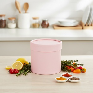 Tube d'emballage pour fleurs personnalisé de qualité supérieure, boîte-cadeau cylindrique en carton rigide biodégradable, finition mate, fermeture magnétique - Product Image 1